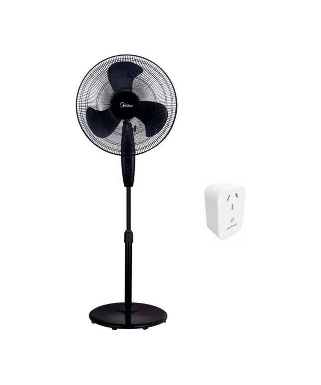 Midea Ventilador De Pie Negro 18 Sf-18b1ae1 Wifi Zentraly