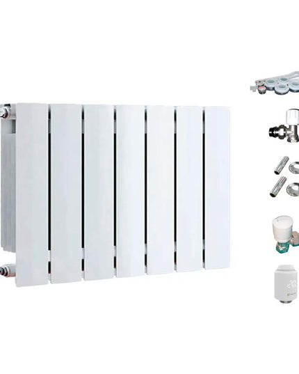 PEISA RADIADOR SMART TERMOSTATIZABLE BROEN 350 BL 7 ELEMENTOS ZENTRALY