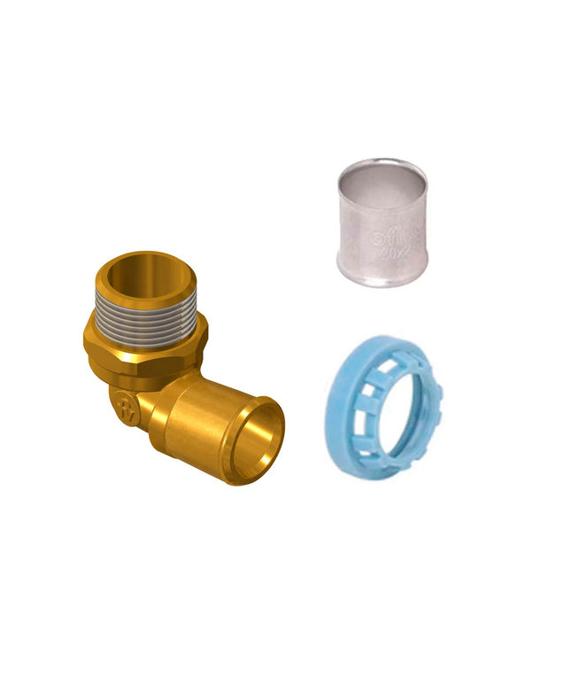 Ofitt L Peisa Stock Codo 90º Con Rosca Macho 20x1/2 Pf.cdm-2013