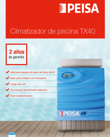 PEISA CALENTADOR DE PISCINAS TX 40 GL 10000096