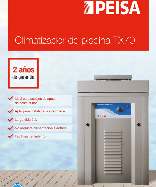 PEISA CALENTADOR DE PISCINAS TX70 GL 10000099