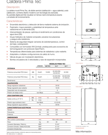 PEISA CALDERA PRIMA TEC 32 CALEFACCION GN 10001693
