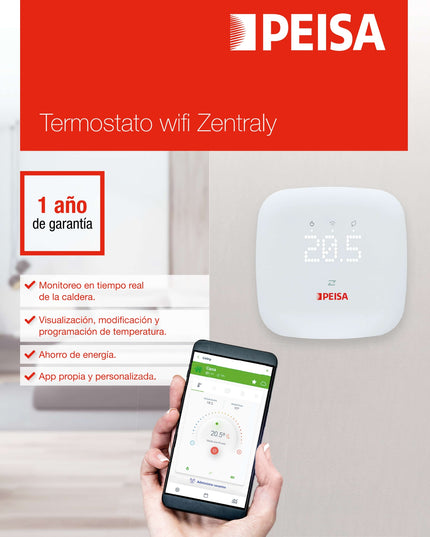 PEISA TERMOSTATO AMBIENTE ZENTRALY WIFI 10001778