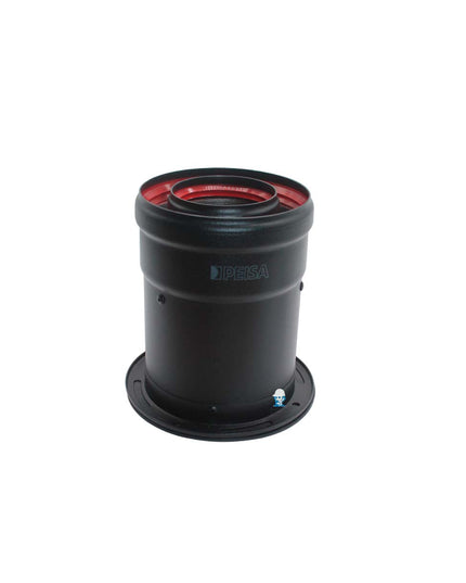 PEISA SALIDA VERT. COAXIAL Ø60/100 NEGRO 10001847