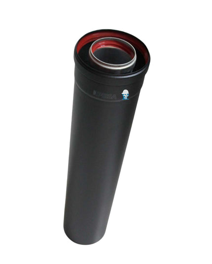 PEISA TUBO COAXIAL Ø60/100 0.50 M NEGRO 10001854