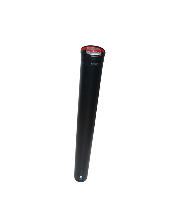 PEISA TUBO COAXIAL Ø60/100 1.00 M NEGRO 10001855