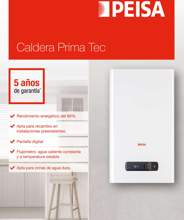PEISA CALDERA PRIMA TEC 24 DOBLE SERVICIO TIRO FORZADO METRO 10001875 ***SIN VENTILACION***
