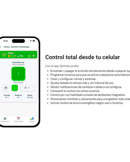 PEISA TERMOTANQUE ELECTRICO TEA 80 L CON ENCHUFE WIFI ZENTRALY 10002751
