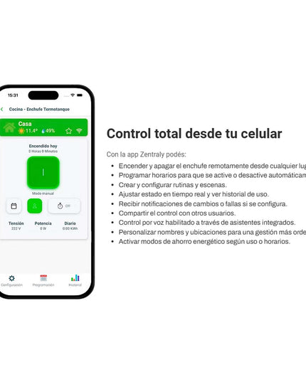 PEISA TERMOTANQUE ELECTRICO TEA 100 L CON ENCHUFE WIFI ZENTRALY 10002025