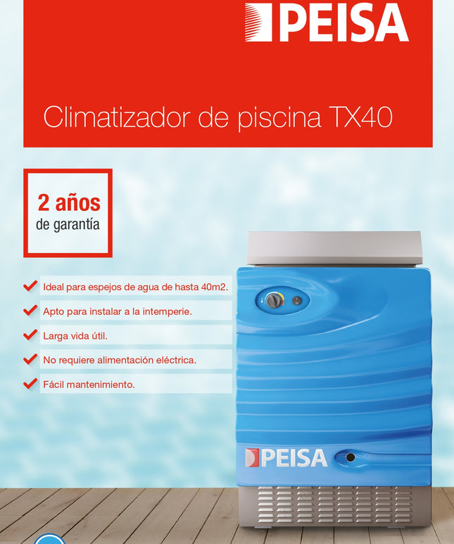 PEISA STOCK CALENTADOR DE PISCINAS TX 40 GN 10000097
