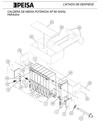 PEISA CALDERA XP 80 GN  10000056