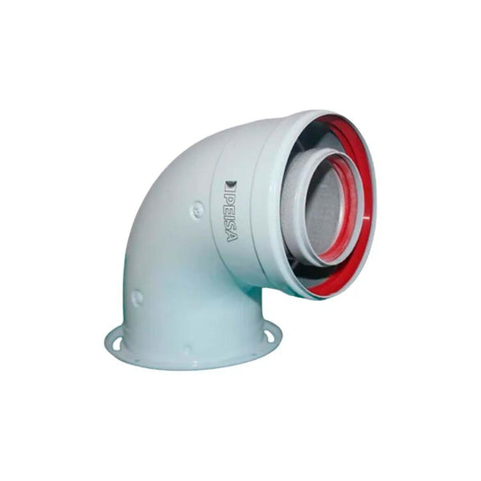 PEISA KIT CODO COAXIAL 60/100 90º BRIDA 10001478