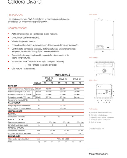 PEISA CALDERA DIVA 24 C N GN 10000307