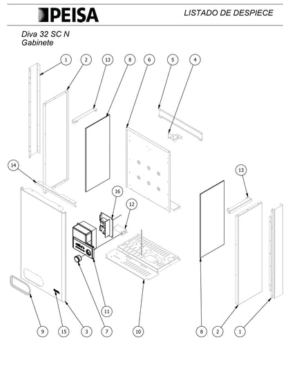 PEISA CALDERA DIVA 32 C N GL 10000069