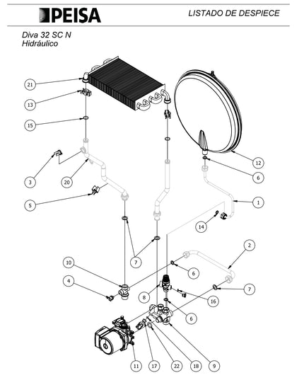 PEISA CALDERA DIVA 32 C N GL 10000069