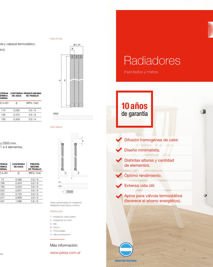PEISA RADIADOR GAMMA 500 BL X 12 ELEM. 10001864