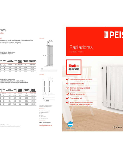 PEISA RADIADOR TROPICAL 500 BL 2 ELEMENTOS 10002012