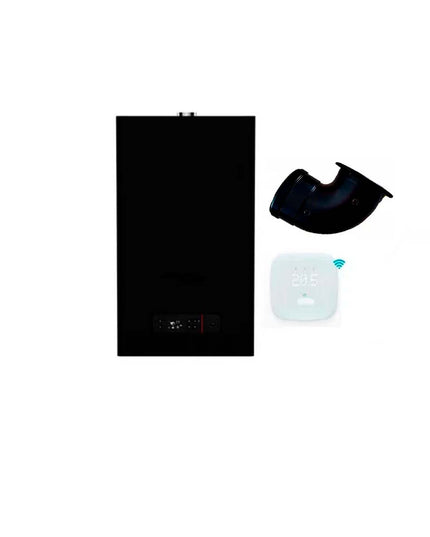 PEISA CALDERA PRIMA TEC SMART 24 NEGRA DOBLE SERVICIO TIRO FORZADO METRO GN 10001891