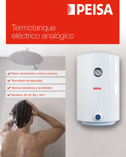 PEISA TERMOTANQUE ELECTRICO TEA 80L 10001400