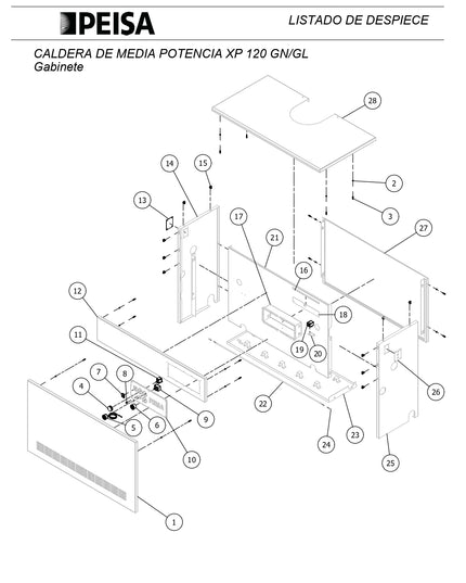PEISA CALDERA XP 120 GN 10000060