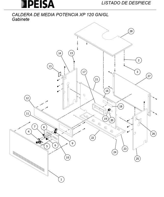PEISA CALDERA XP 120 GN 10000060
