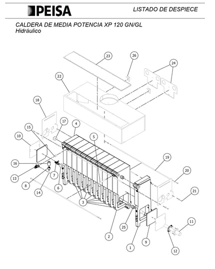 PEISA CALDERA XP 120 GN 10000060