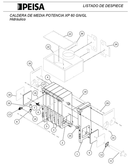 PEISA CALDERA XP 60 GN 10000073