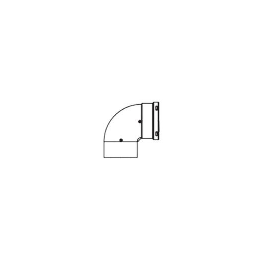 RIELLO CURVA CONCENTRICA 90 ° Ø 60-100 EN AL./ PPU 20162786