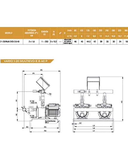 ROWA VARIO1-20 MULTI EVO-E 8-40 (Monof.) 0024-0001