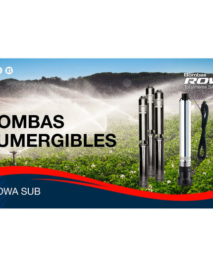ROWA BOMBA SUMERGIBLE SUB 4RW 12/8 G-MONOFASICA 0023-0112