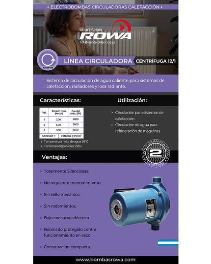 ROWA CALEFACCION 12/1 N 3v 0001-0011