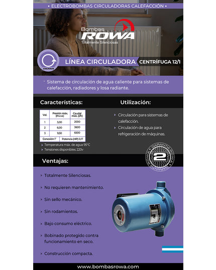ROWA CALEFACCION 12/1 3v 0001-0013