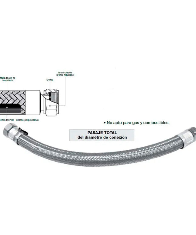 ROWA FLEXIBLE STOCK INOX 1/2 25CM MH 0710-0041