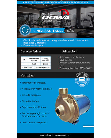 ROWA SANITARIAS 15/1S TRIF. 0002-0018