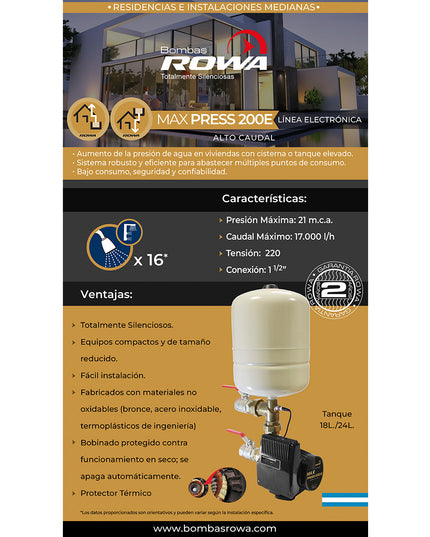 ROWA MAX PRESS 200 E - 200L 0005-0714