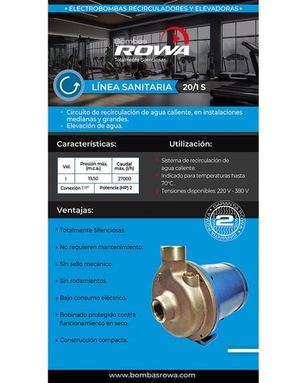 ROWA SANITARIAS TRIF. 20/1S 0002-0019