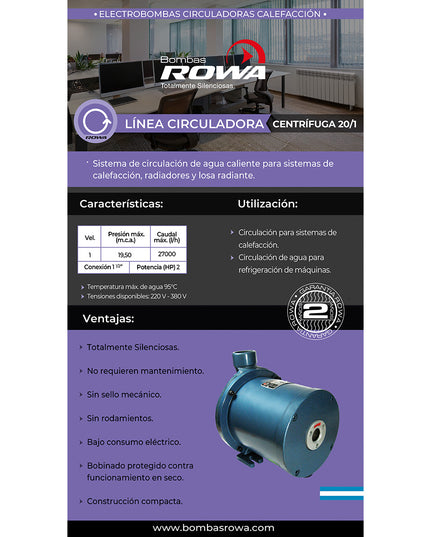 ROWA CALEFACCION TRIF. 20/1 0001-0025