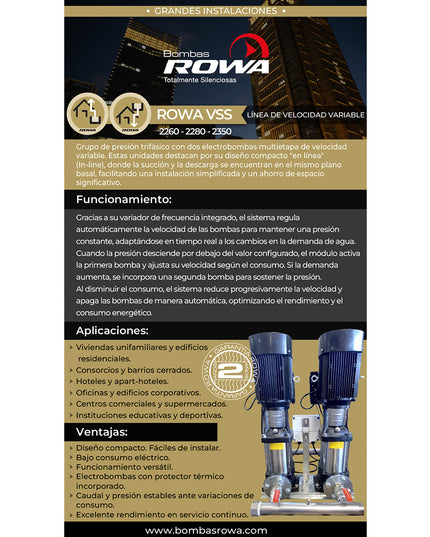 ROWA BOMBA GRUPO VSS 2260 0024-0102