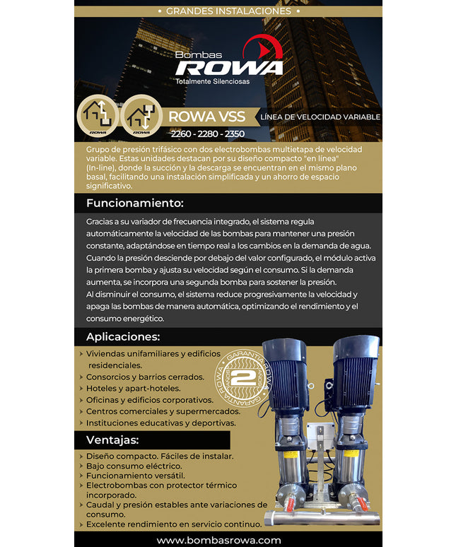 ROWA BOMBA GRUPO VSS 2260 0024-0102