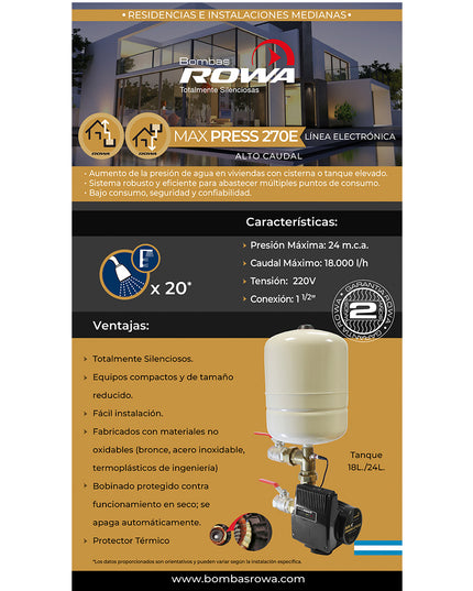 ROWA MAX PRESS 270 E - 100L 0005-0715