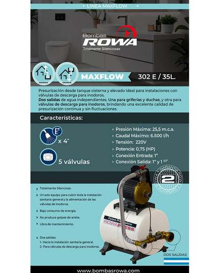 ROWA MAXFLOW 302 E 50/60L 0005-0723