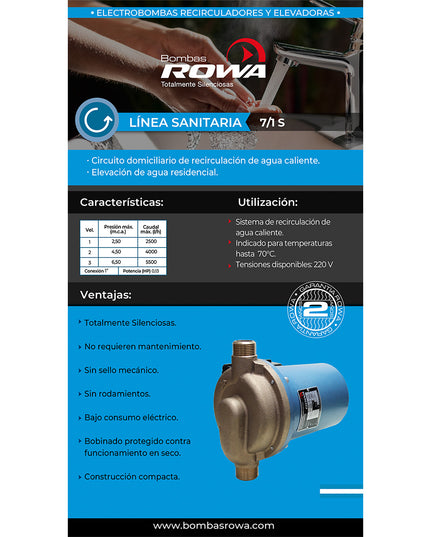 ROWA SANITARIAS 7/1S 3v 0002-0006