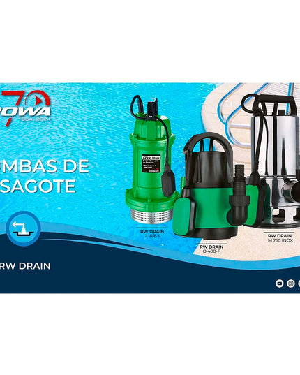 ROWA BOMBA DESAGOTE RW DRAIN T18/6-F 0023-0105