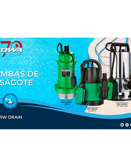 ROWA BOMBA DESAGOTE RW DRAIN M 750 INOX 0023-0114