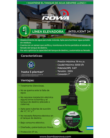 ROWA ELECTROBOMBA ELEVADORA INTELIGENT 24  0008-0028