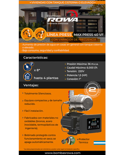 ROWA MAX PRESS 40 VF 0005-0613