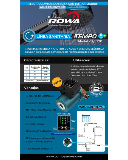 ROWA TEMPORIZADOR 12/1 STE 0002-0491