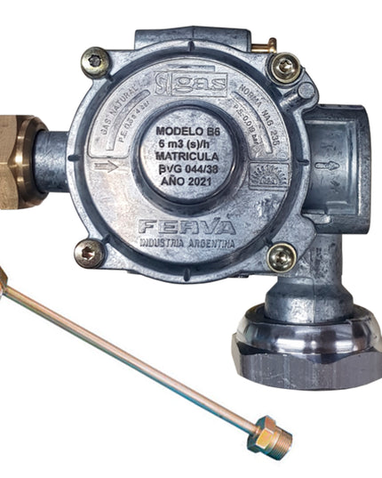 SI REGULADOR B6 C/FLEXIBLE CORTO  06-500006001