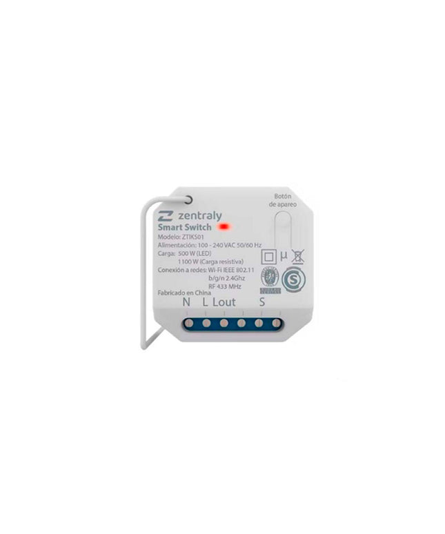 ZENTRALY SMART SWITCH SIMPLE KINETIC WI-FI ZTIKS01 10001901