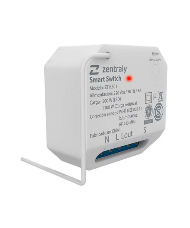 ZENTRALY SMART SWITCH SIMPLE KINETIC WI-FI ZTIKS01 10001901